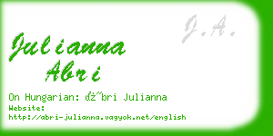 julianna abri business card